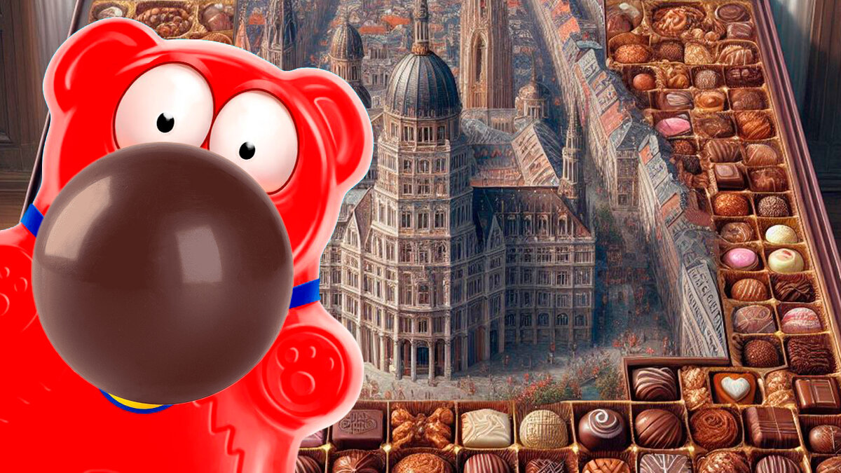 Желейный Медведь Валера и Шоколадные пузыри