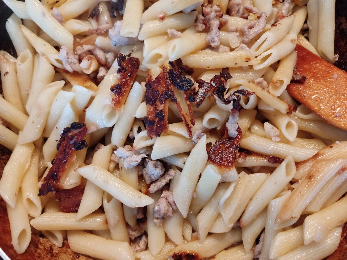 Те самые макароны, которые я сожгла.