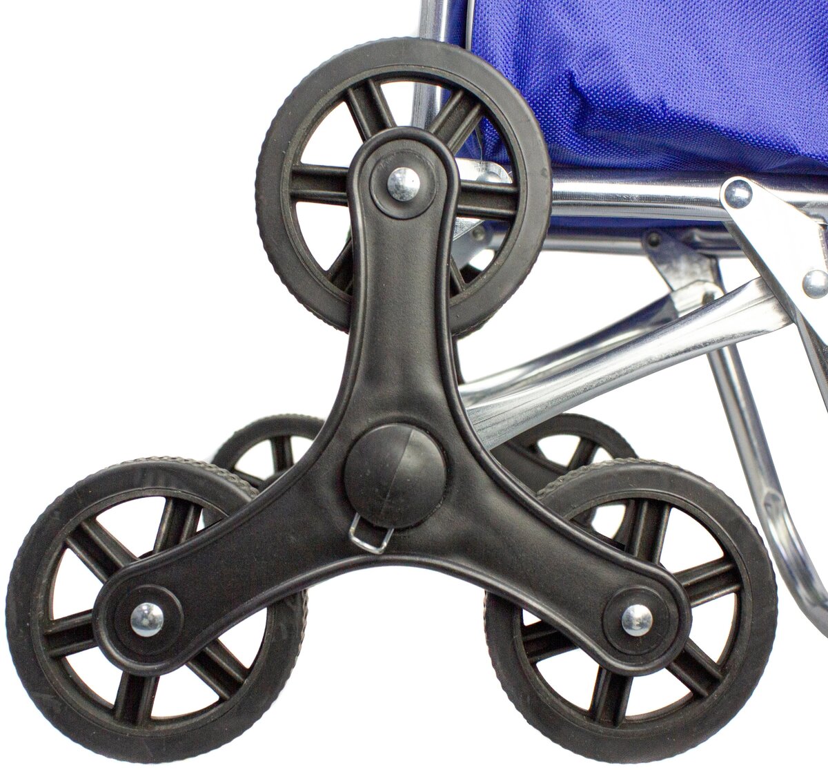 Именно тогда я узнала, что такие колеса предназначены для подъёма сумки-тележки по лестнице... а ещё о том, что и за границей эти сумки ассоциируются с бабулями.