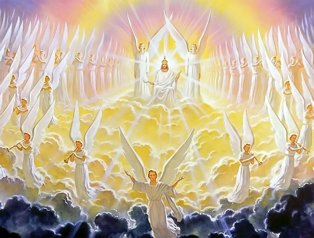 Бог света и жизни. Второе происшествие Иисуса Христа. Второе пришествие Иисуса Христа. Ангелы воинство небесное. Иисус Христос царство небесное.