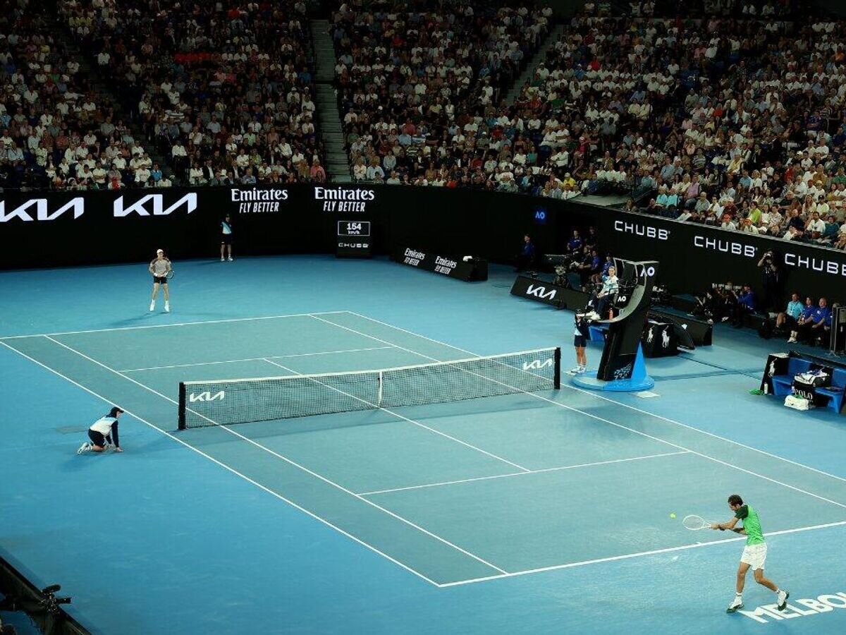    Матч между Даниилом Медведевым и Янником Синнером© Фото : Пресс-служба Australian Open