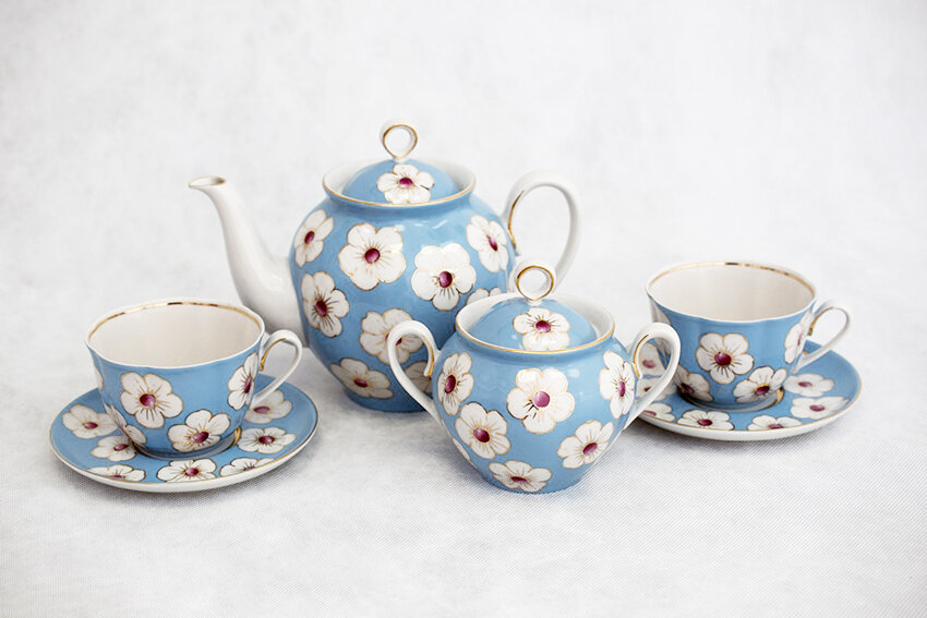 Сервиз «Облако». Фарфор Сысерти. 13 180 рублей