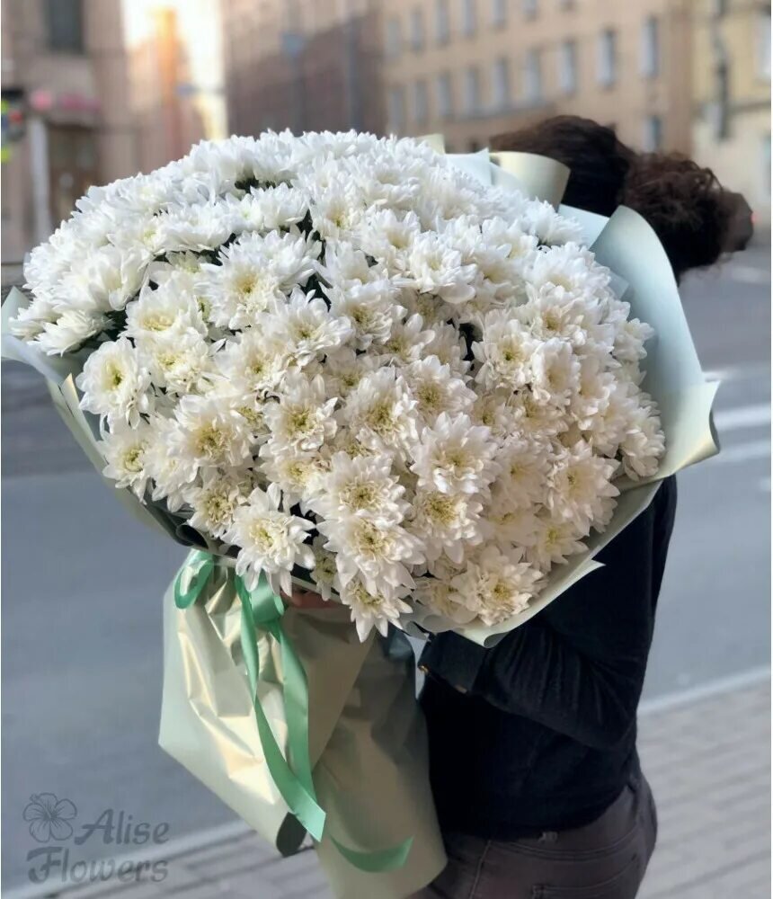 Букет нежные хризантемы