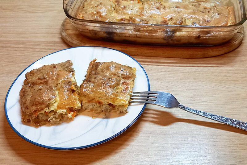 Минтай под майонезом