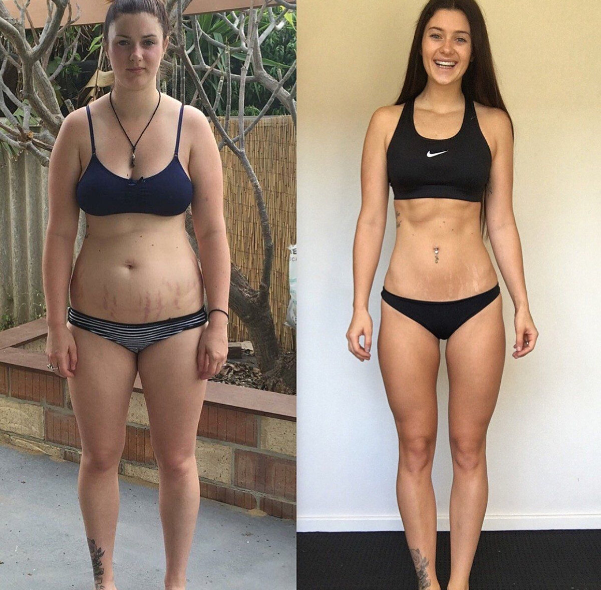 За год можно измениться. Женская фигура до и после. Фигура до и после спорта. Фитнес до и после. Спортивное тело до и после.