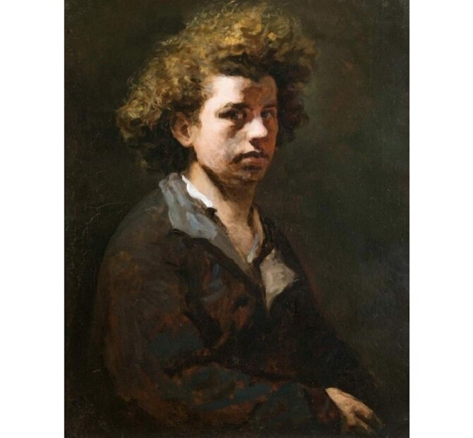 Василий Максимов. Автопортрет. 1863. Холст, масло. 80,5 х 62. Государственный Русский музей