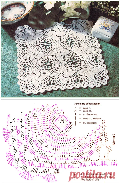 Как связать ажурную красивую скатерть крючком, используя простые схемы и описание