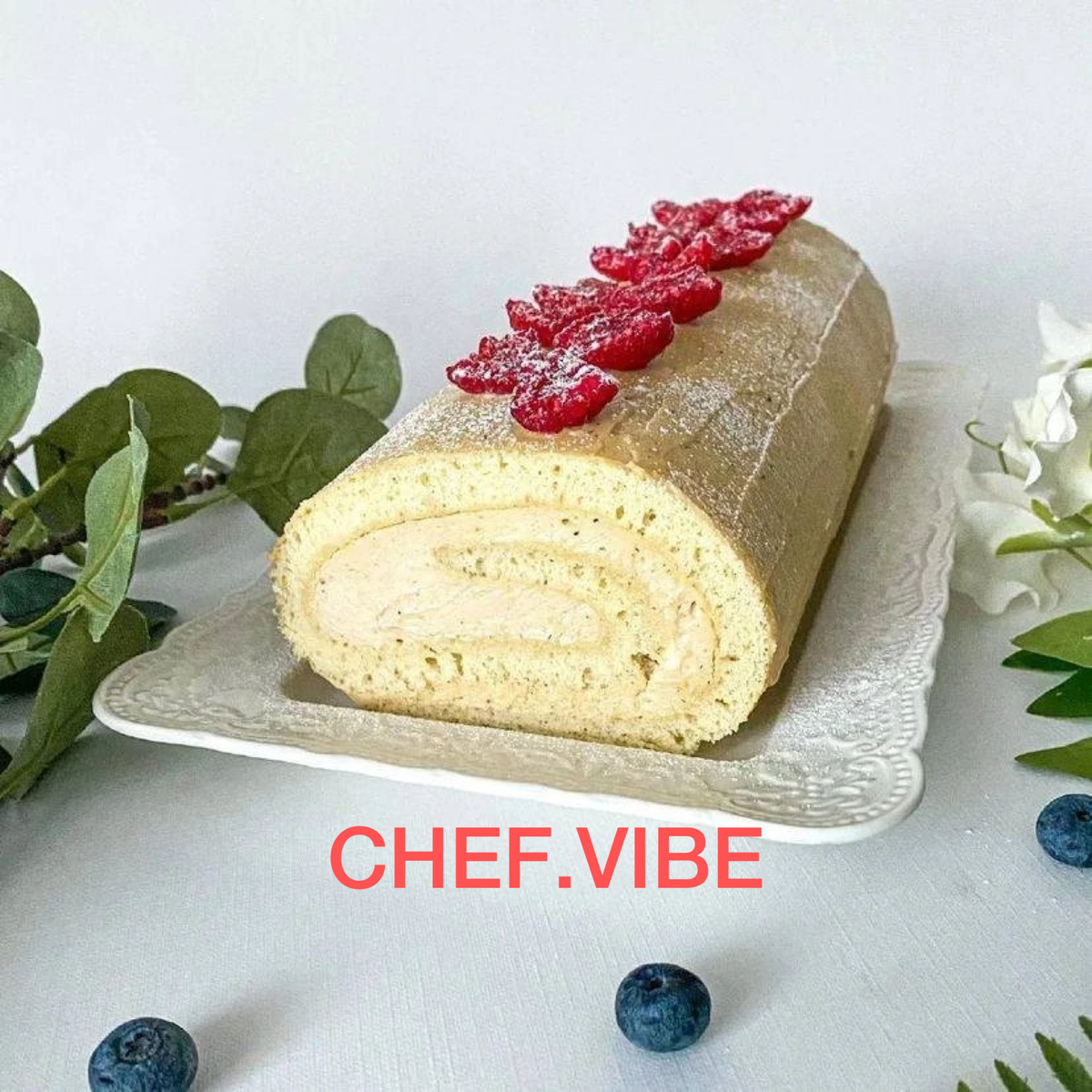 Бисквитный рулет с халвой😋 | CHEF.VIBE | Дзен