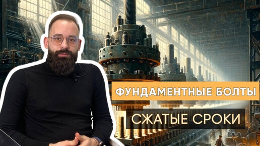 «Трайв» изготовил в сжатые сроки партию фундаментных болтов для крепления теплообменных аппаратов