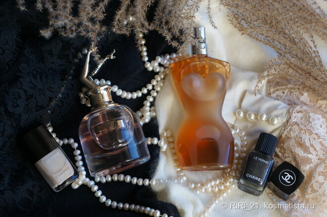 Эстетика Бурлеск в ароматах Jean Paul Gaultier- Scandal edp, Classique edt в паре с лаками Chanel