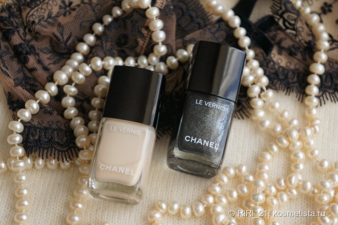 Chanel Le Vernis nail colour White silk #167, Sequins # 171.