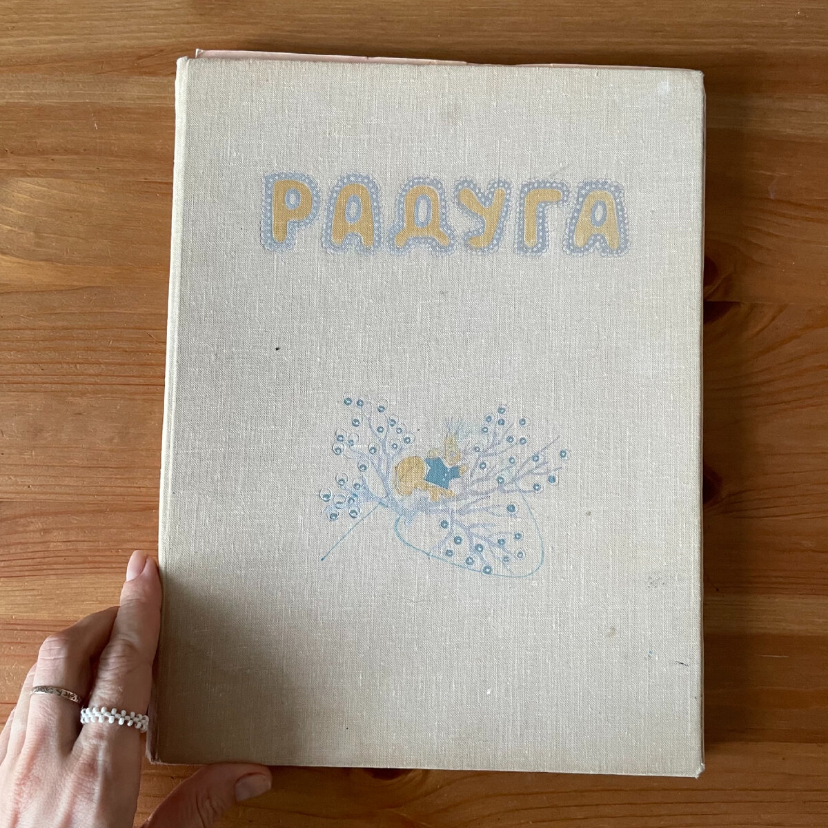 Вот так выглядела книга «Радуга», сейчас продаётся переиздание в синей обложке