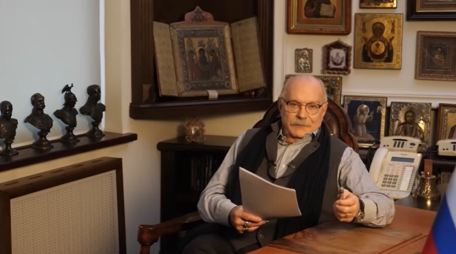 Никита Михалков. Фото: скриншот программы "Бесогон ТВ" 