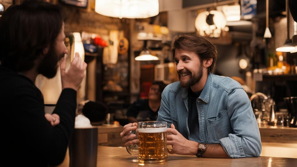 друзья в баре