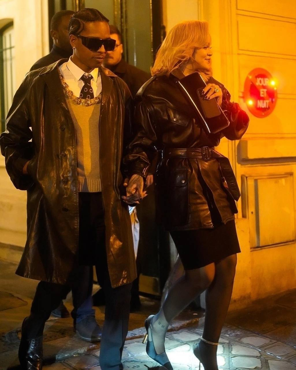 Рианна и Асап Роки на встрече с президентом Франции