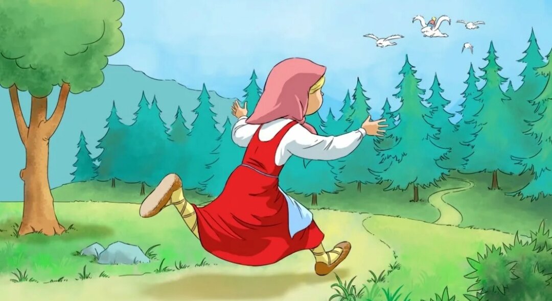 Русские народные сказки Гуси лебеди