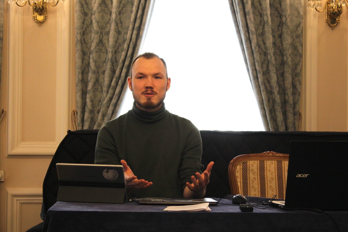 
Доклад о средневековой татарской музыке в МГК (2022)
Фото: из личного архива Фархада Бахтияри