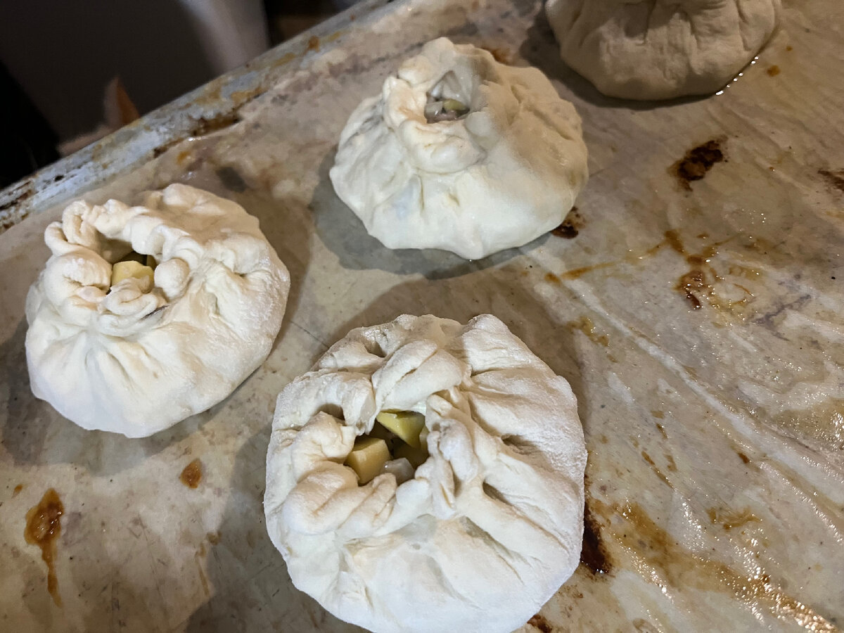 Пирожки с картошкой и фаршем