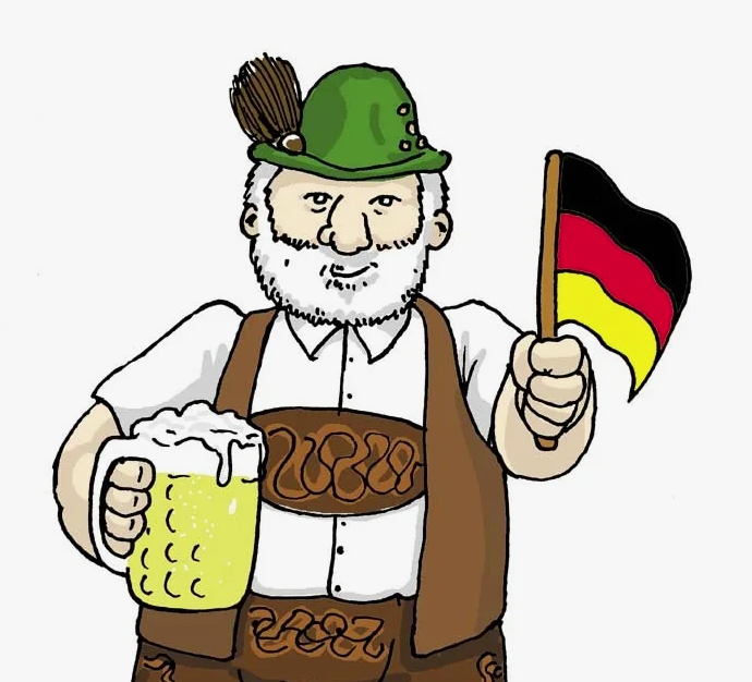 Будьте добры немецкий. Немец мультяшный. Немец с пивом мультяшный. Стереотипный немец. Мультяшный Германия с пивом.
