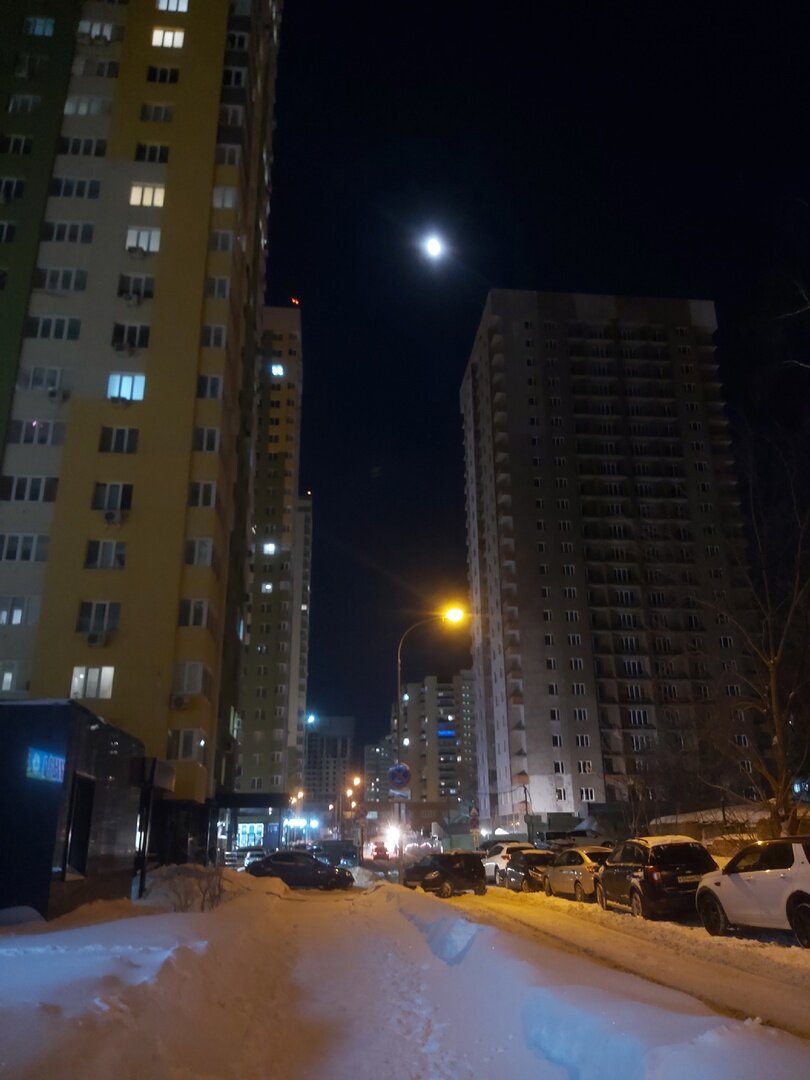 зимний вечер в ЖК Сокол