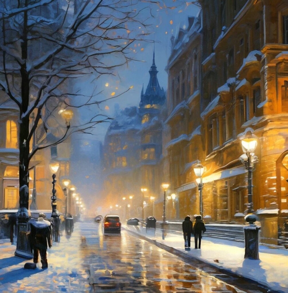 Январский вечер, волшебство ночи | Фотоистории | Дзен