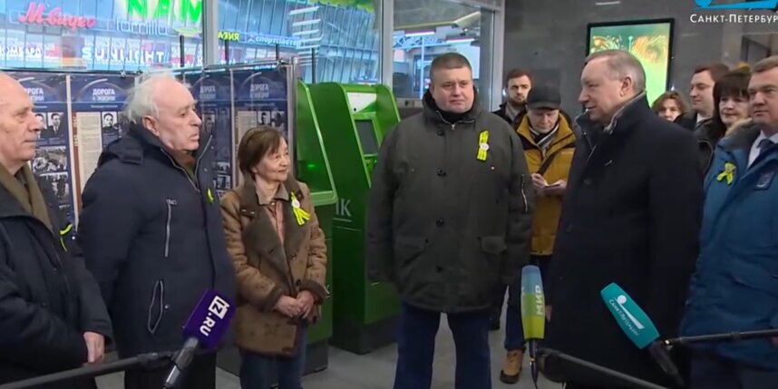    Станция метро "Ладожская" полностью готова к открытию.Скриншот видео телеканала "Санкт-Петербург"
