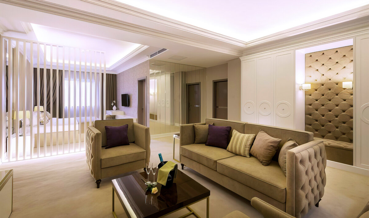 Отель с минималистичным стильным дизайном, в котором вашей паре не придётся переживать ни о чём. 