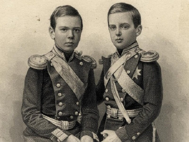 Великие Князья Александр и Владимир Александровичи Романовы.