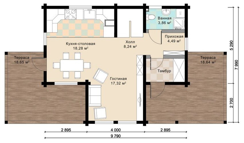 План первого этажа