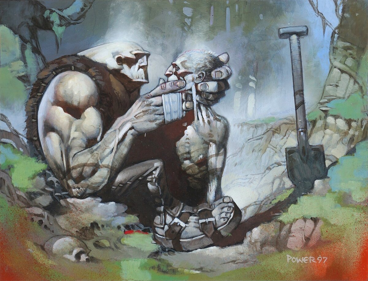 Gravedigger (Tempest) - art by Dermot Power