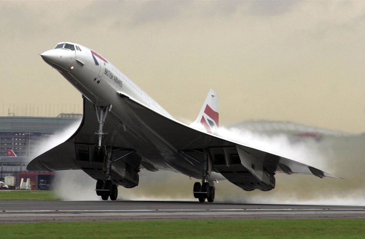 Фото: самолет Concorde British Airways