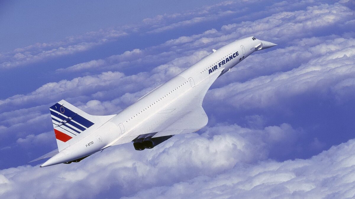 Фото: самолет Concorde Air France