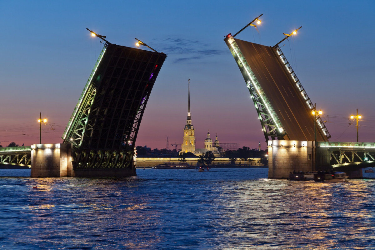 Самый большой разводной мост в санкт петербурге