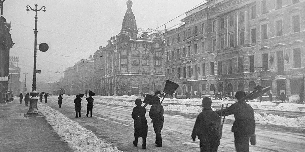 Ленинград 1944 год освобождение. Блокада Ленинграда 12 января 1943.