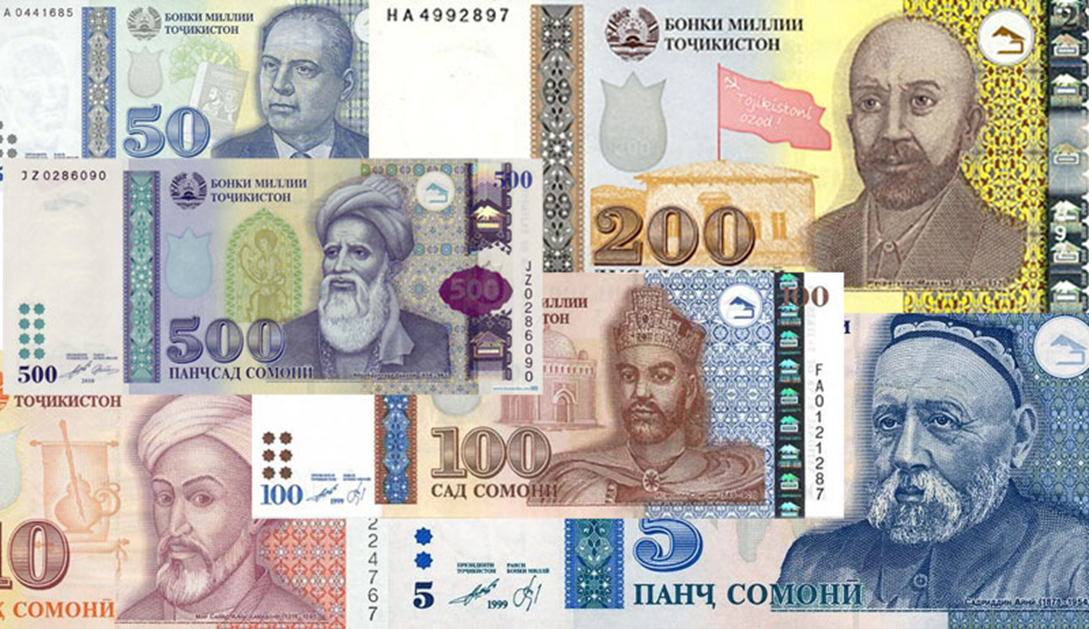 Национальная валюта таджикистана. Купюра Сомони. Таджикский Сомони. 500 Сомони. Таджикский Сомони купюры.