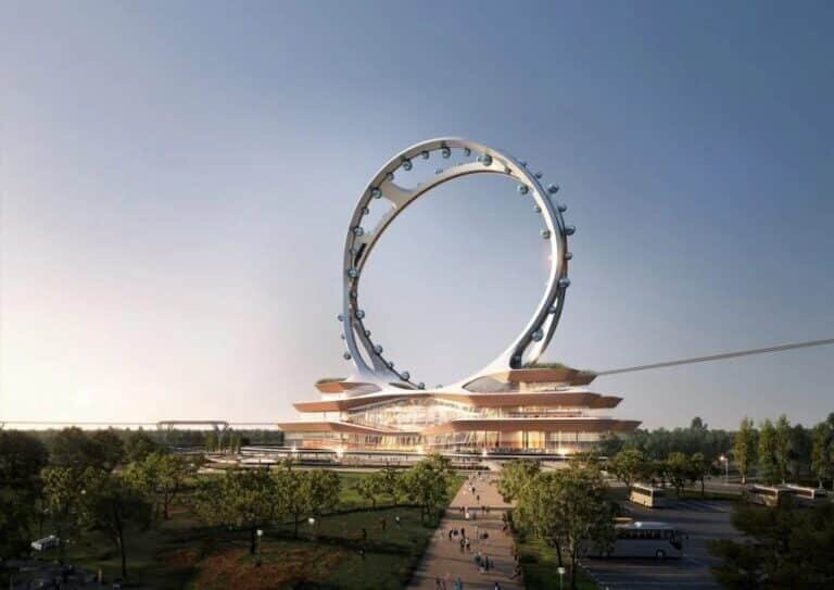    Проект колеса обозрения Seoul Twin Eye / © UNStudio