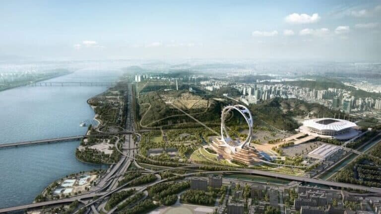    Проект колеса обозрения Seoul Twin Eye / © UNStudio