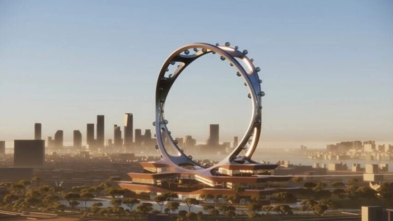    Проект колеса обозрения Seoul Twin Eye / © UNStudio