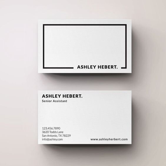 пример визитки 