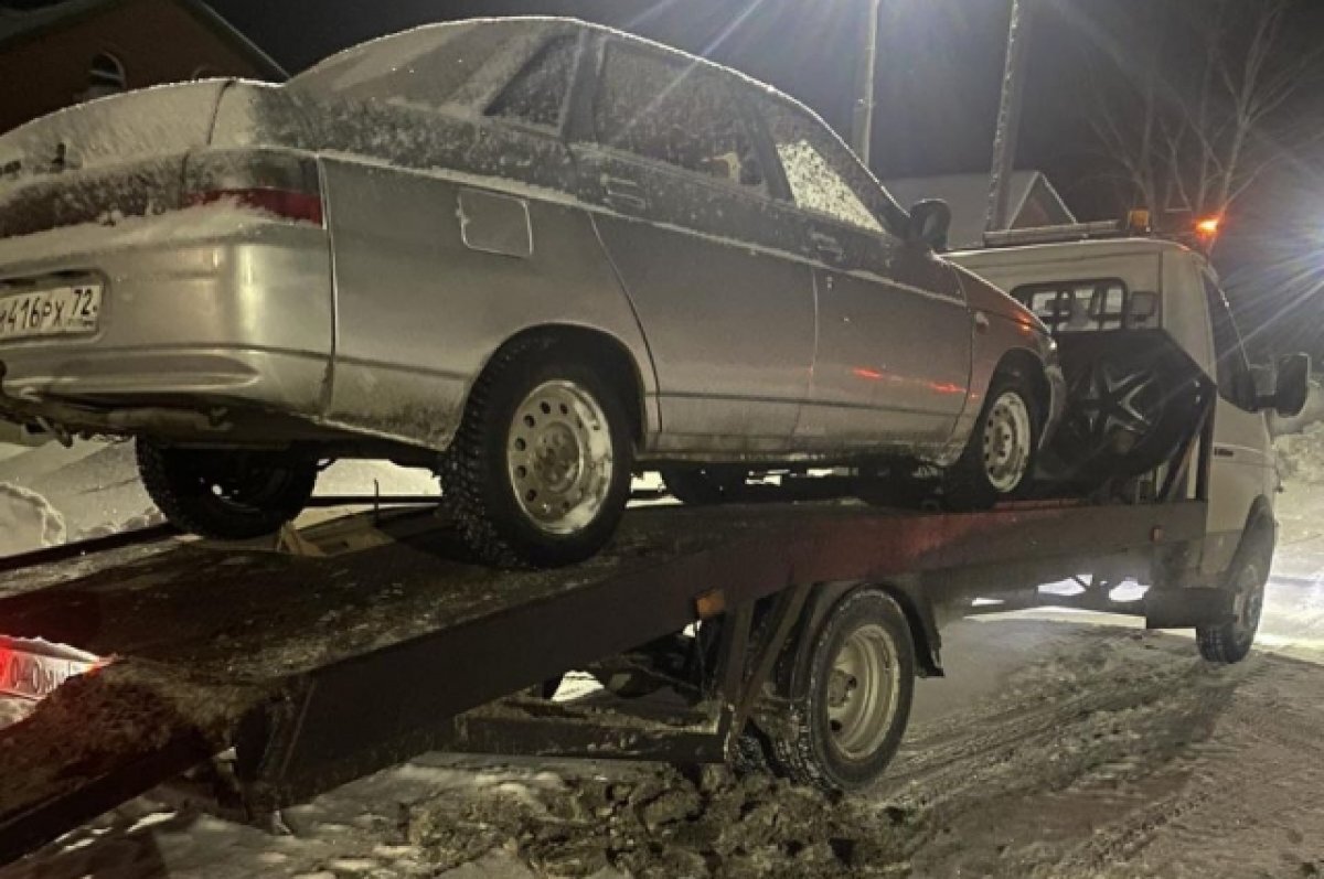    Под Тюменью задержали пьяного водителя, который ехал хоронить собаку