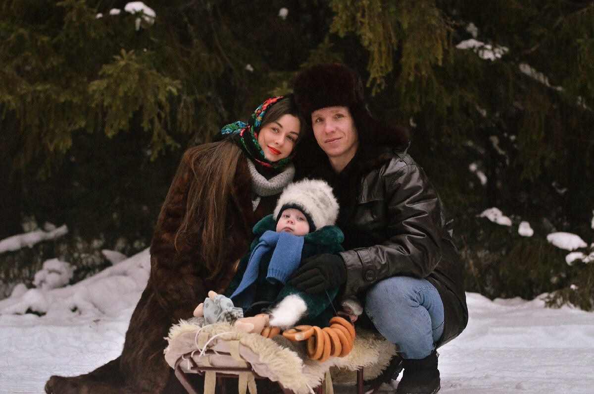 Одела по зимнему