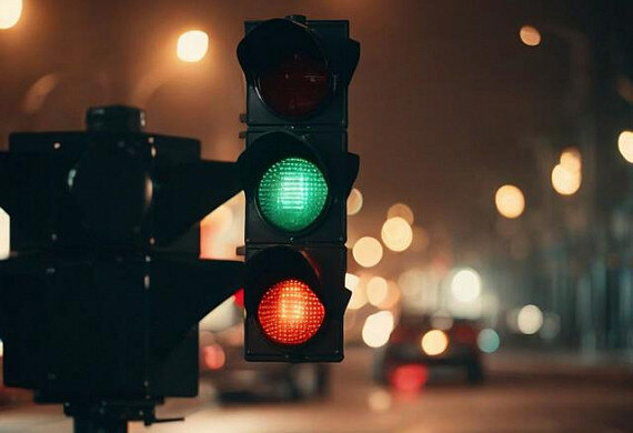     В Иванове два дня подряд ломается светофор на проспекте Ленина