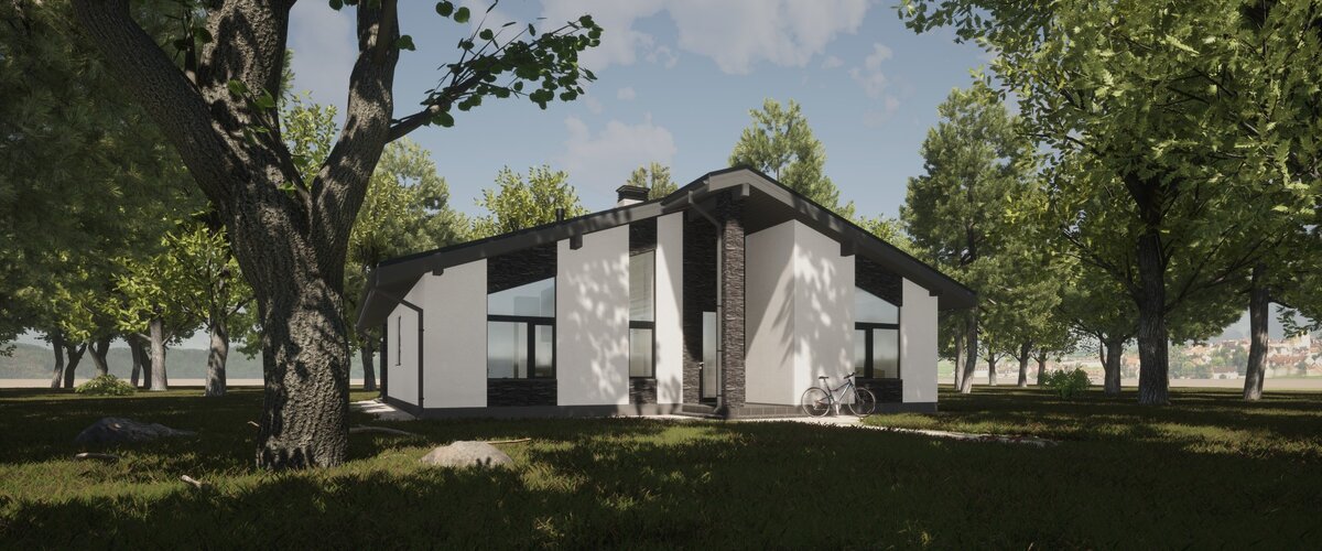 Одноэтажный дом Шале - архитектор-конструктор Антон Родионов