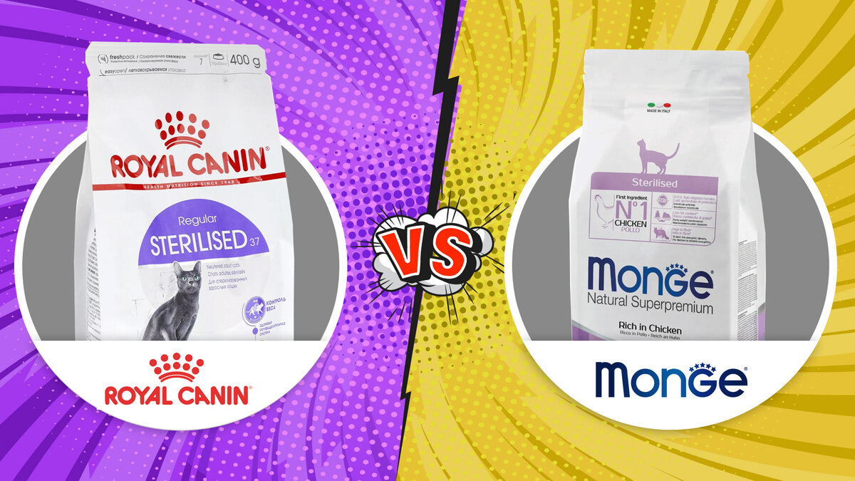 Разбор и сравнение составов кормов Monge vs Royal Canin