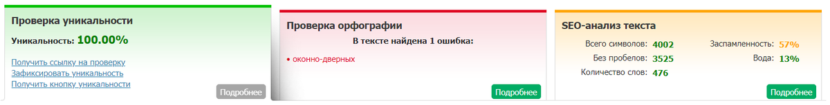 Что такое уникальность мы уже знаем, с орфографией, думаю, у вас вопросов нет, а вот что с анализом?