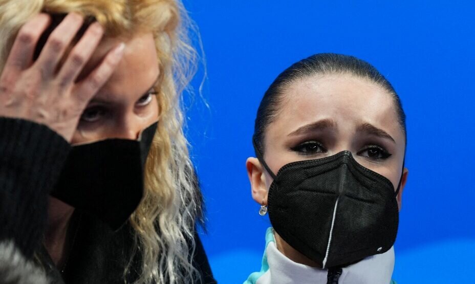    Валиева не смогла сдержать слез после произвольной программы на Олимпиаде.Фото: Reuters