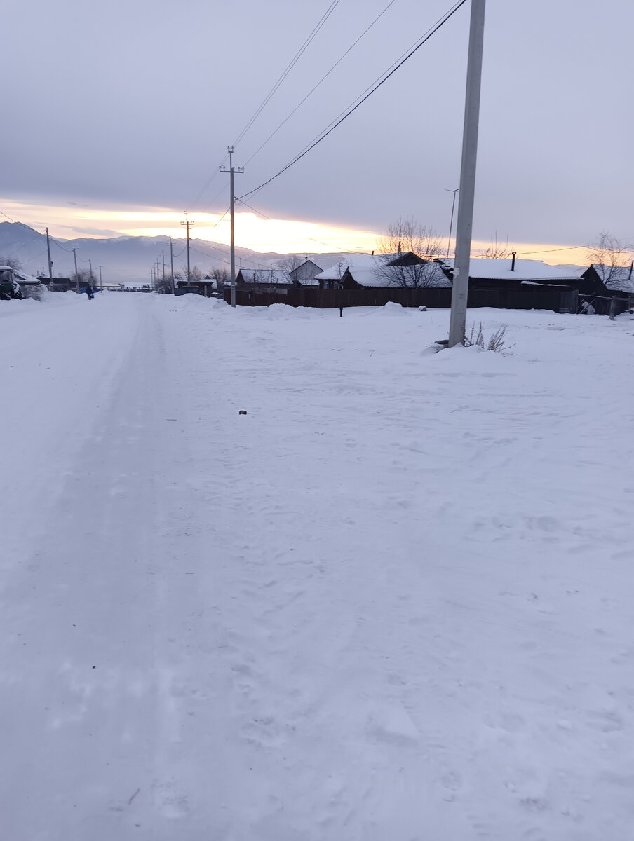 Морозный вечер , наводящий на размышления. 