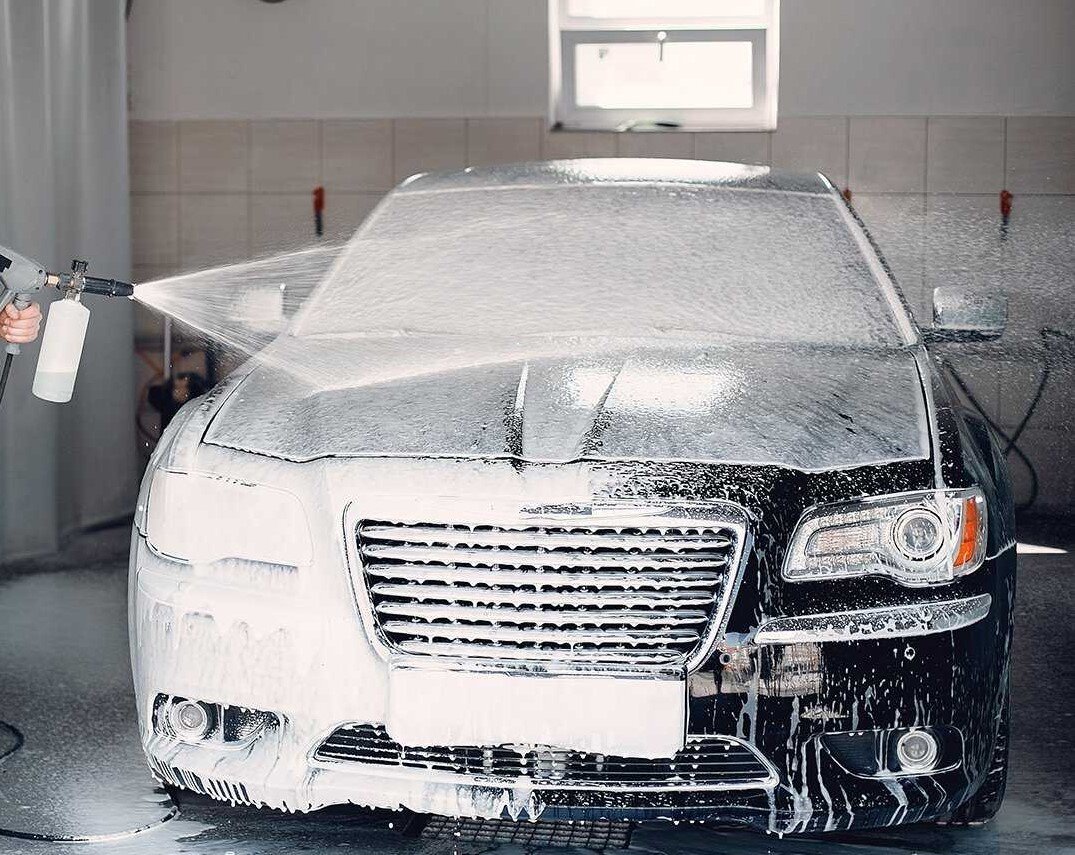 Нанесение пены