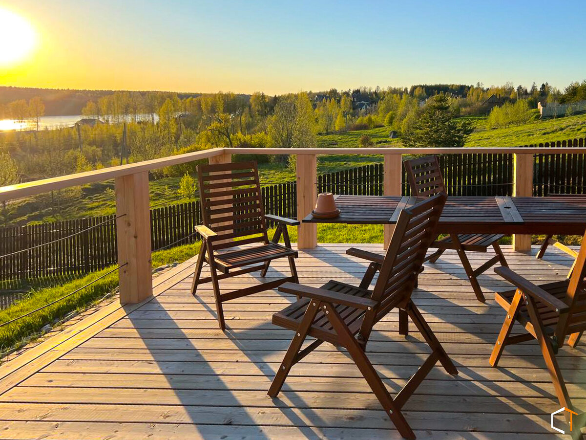 Ограждения на террасе