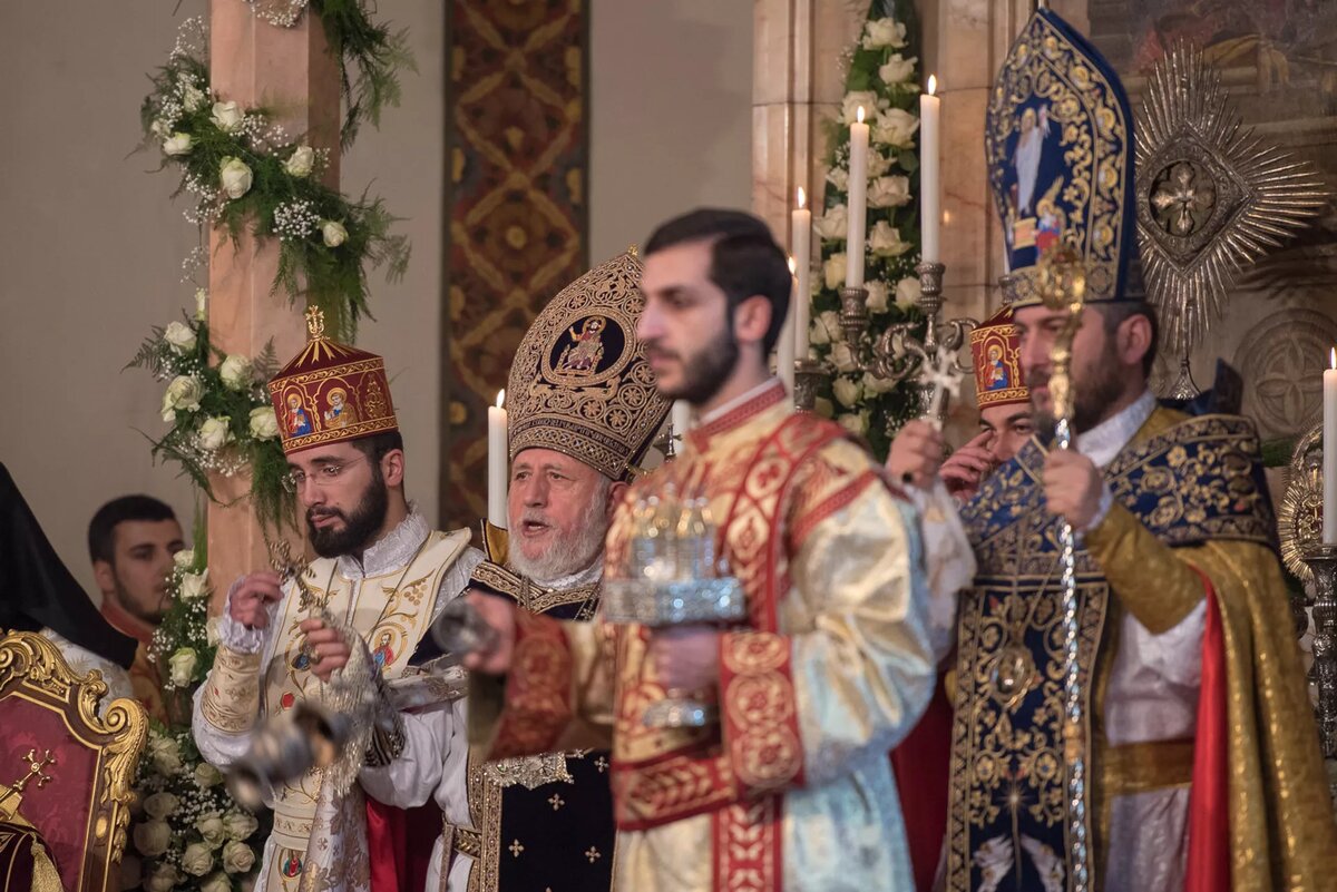 Рождественская литургия в Эчмиадзинском кафедральном соборе © Sputnik / Asatur Yesayants